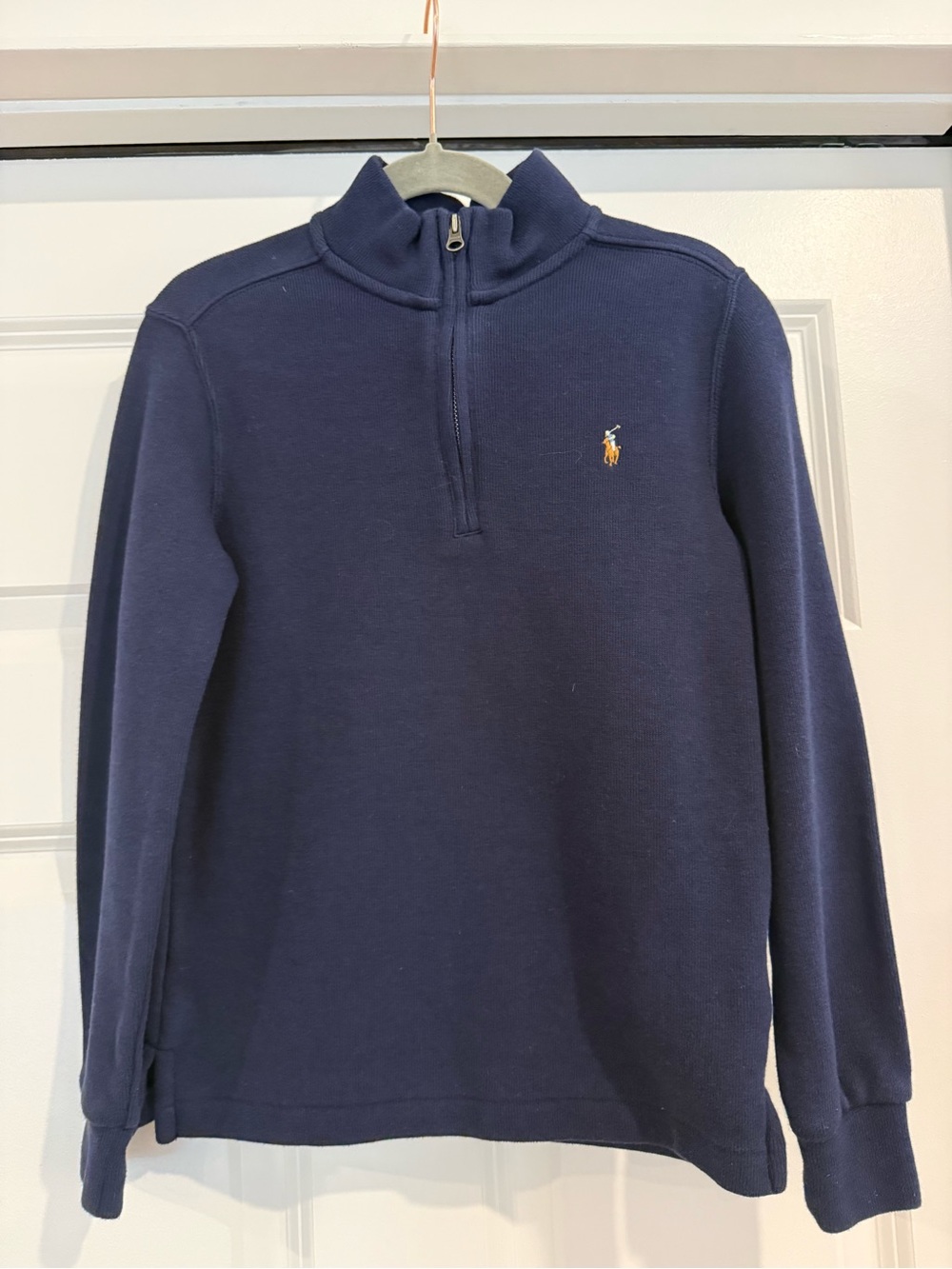 Polo by Ralph Lauren Boys cotton Interlock 1/4 Zip Pullover
